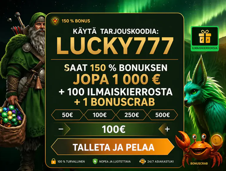 Lumo casino Suomi bonus